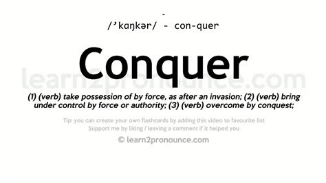 Conquer Definition & Meaning .